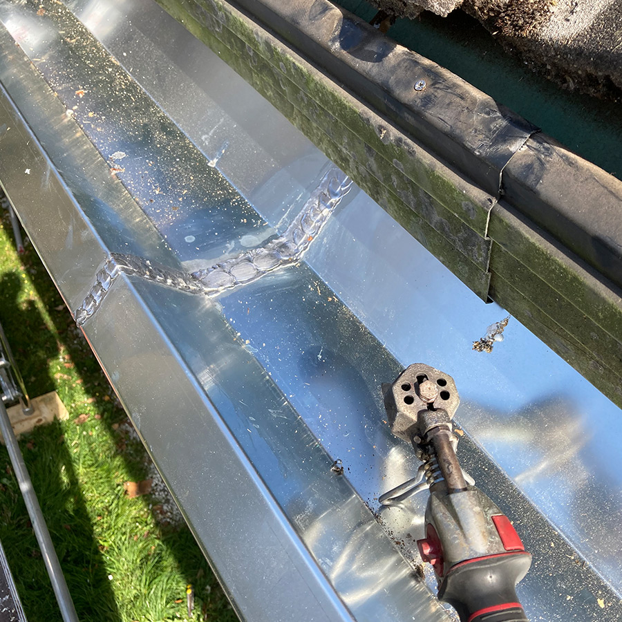 Maatwerk zinken goot